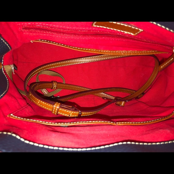 Dooney & Bourke Midnight Pebble Leather Satchel - Picture 5 of 7